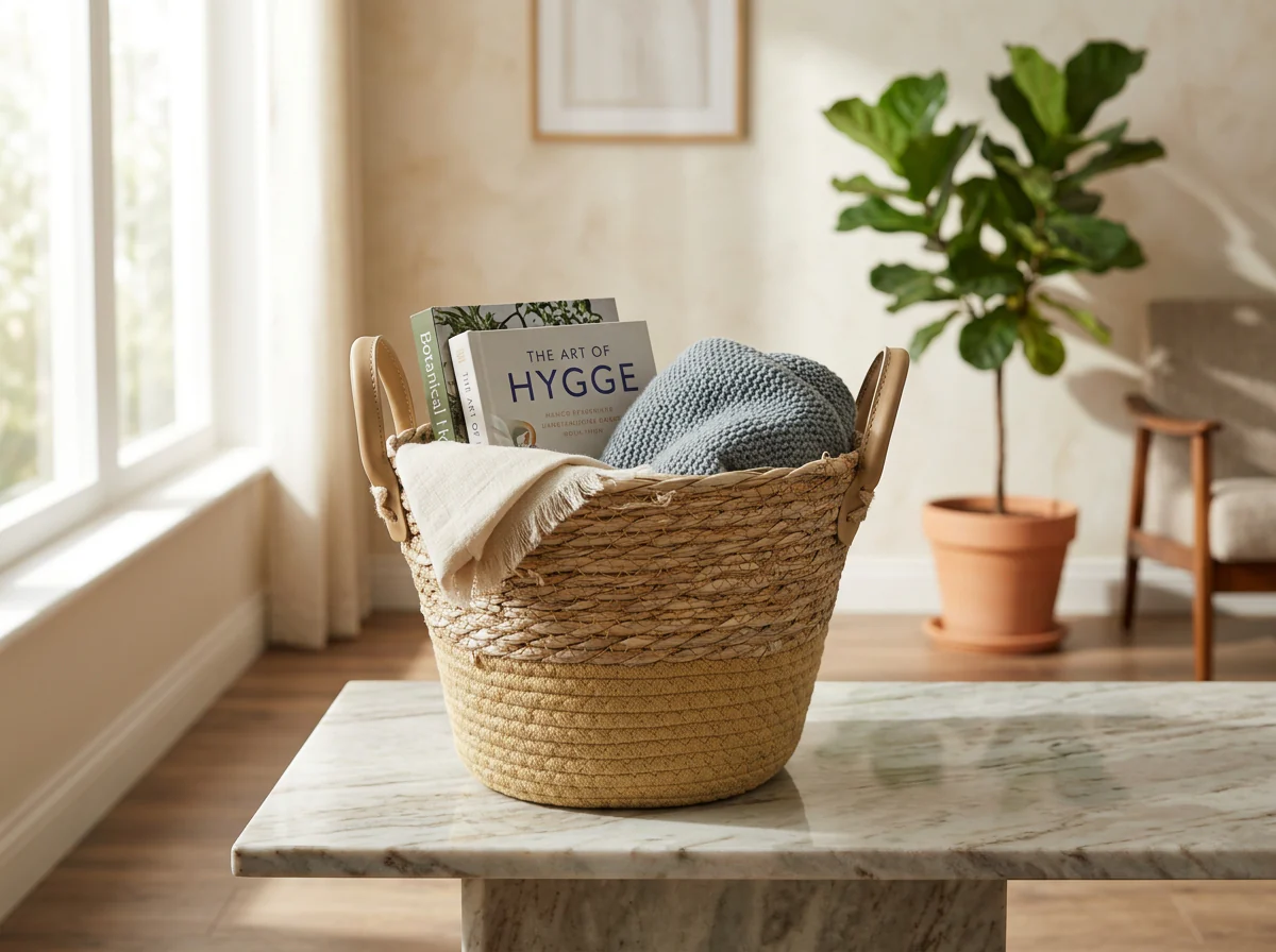 Natural Storage Basket with Low Taper - Image 2