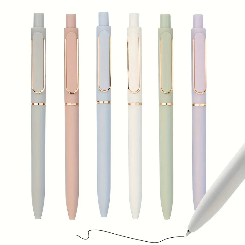 Pastel Gel Pen Set with Rose-Gold Accents (Set of 5) - Image 4