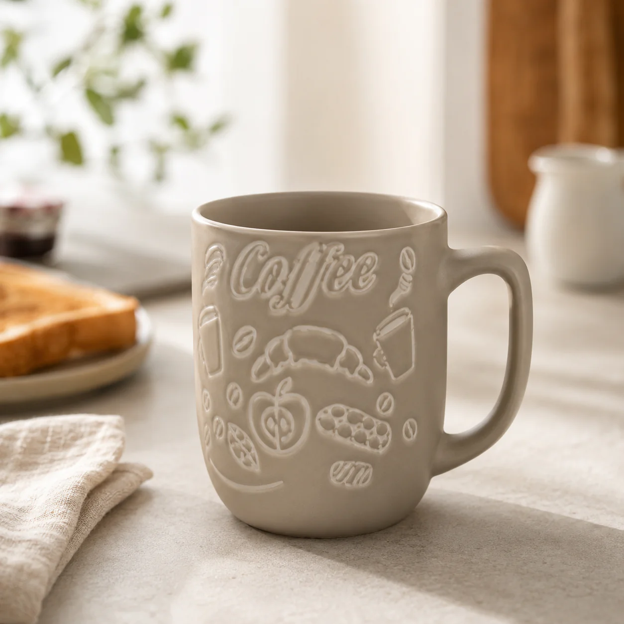 Embossed Café Design (470ml) - Image 7