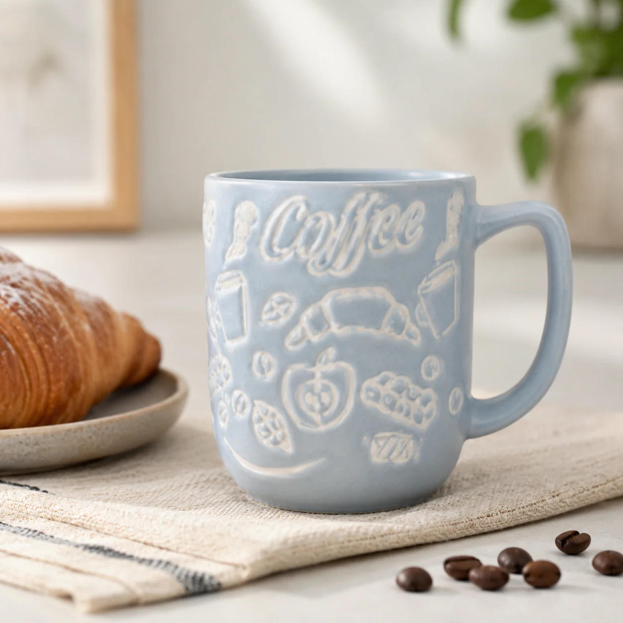 Embossed Café Design (470ml) - Image 8