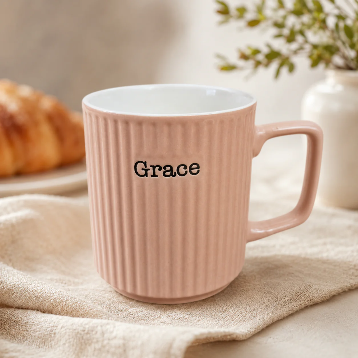 Inspirational Ribbed Ceramic Mugs (400ml) - Image 4