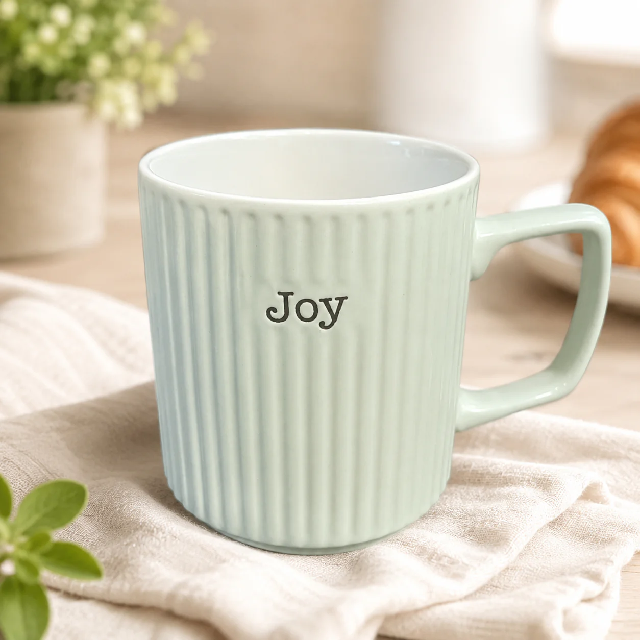 Inspirational Ribbed Ceramic Mugs (400ml) - Image 6
