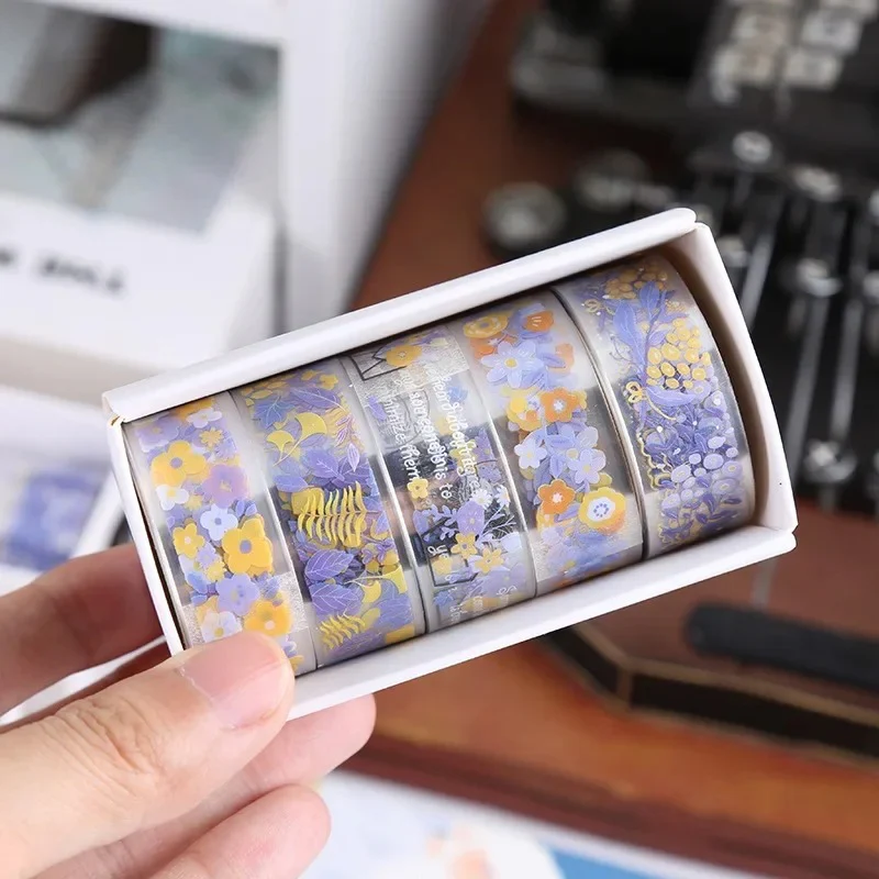 5-Roll Decorative Washi Tape Set - Image 8