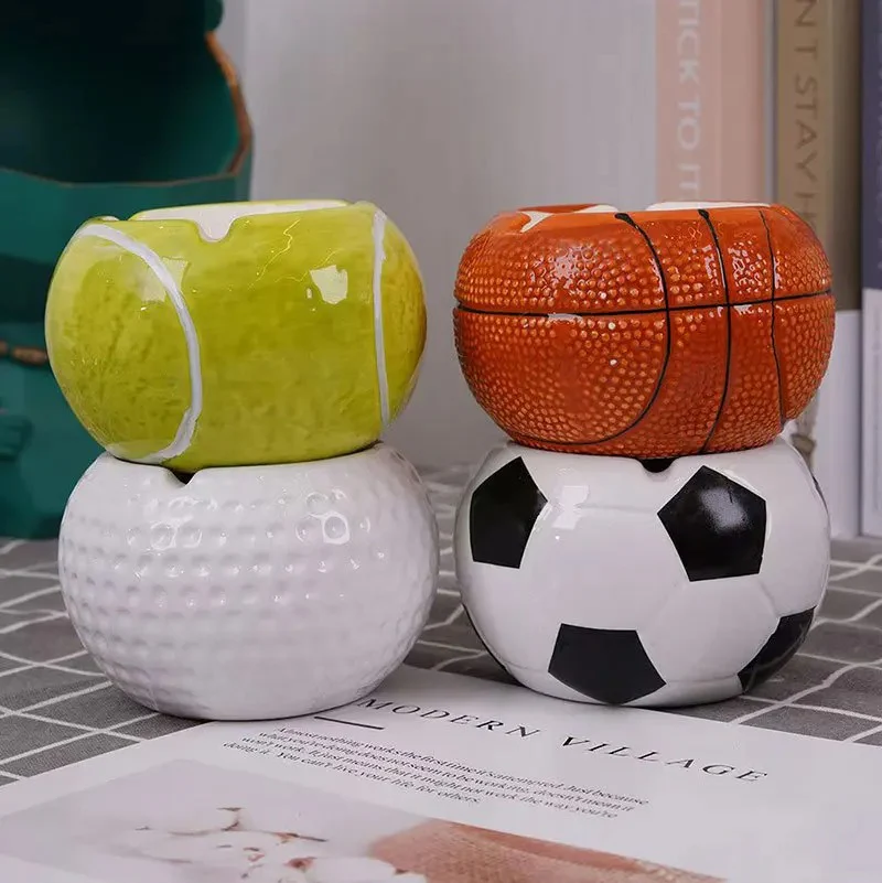 Sports Ball Ceramic Ashtray