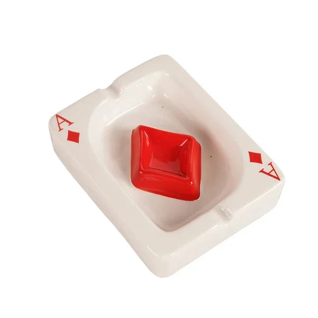 Ace-Themed Ceramic Ashtray - Image 3