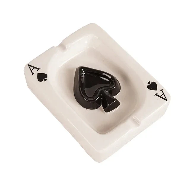 Ace-Themed Ceramic Ashtray - Image 5