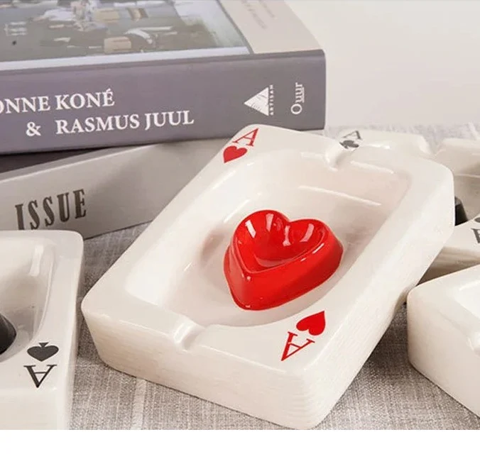 Ace-Themed Ceramic Ashtray - Image 6