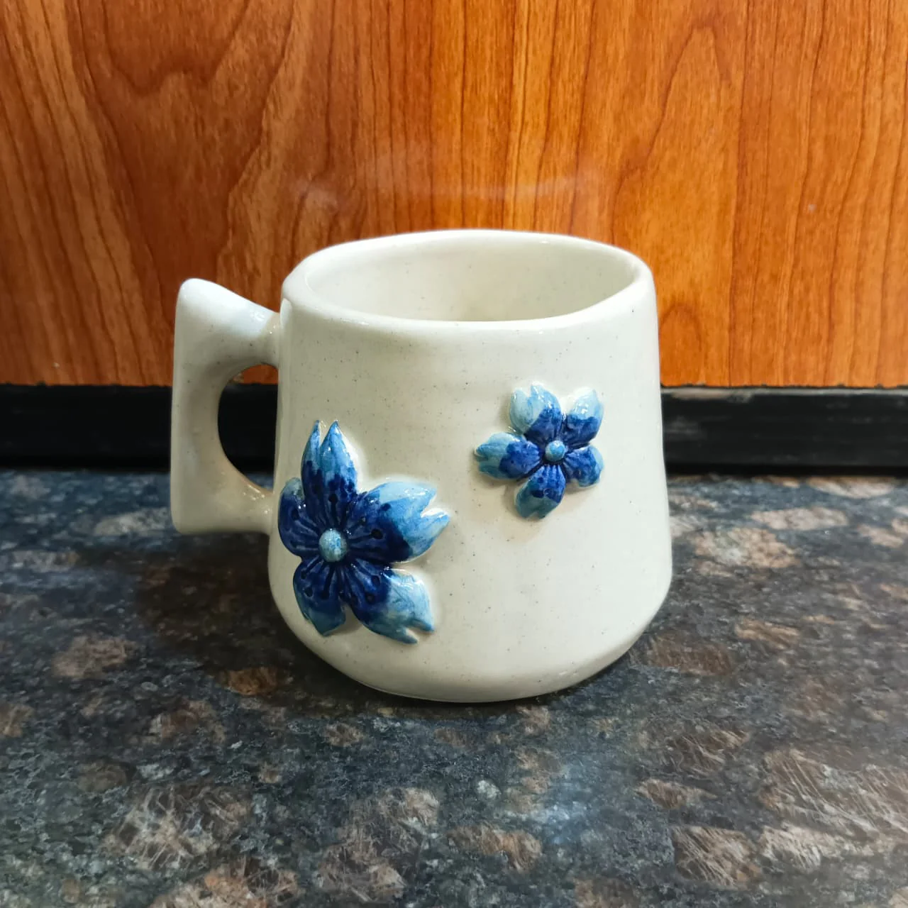 Handmade Ceramic Mug- Horizon Flowers - Image 4