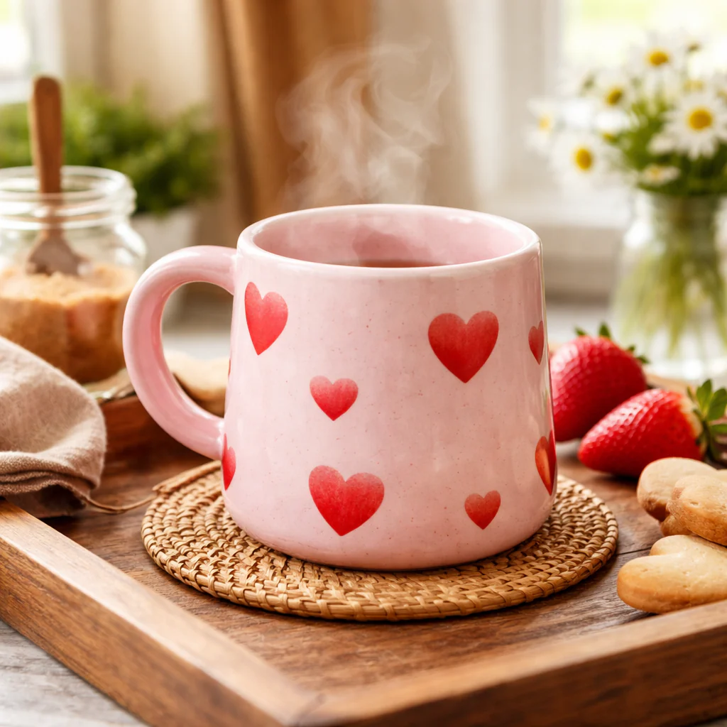 Handmade Ceramic Mug- Valentine