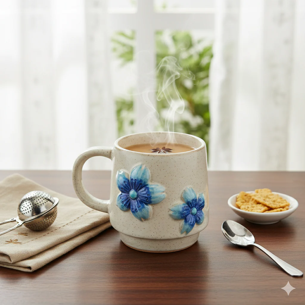 Handmade Ceramic Mug- Stacker Flower - Image 3