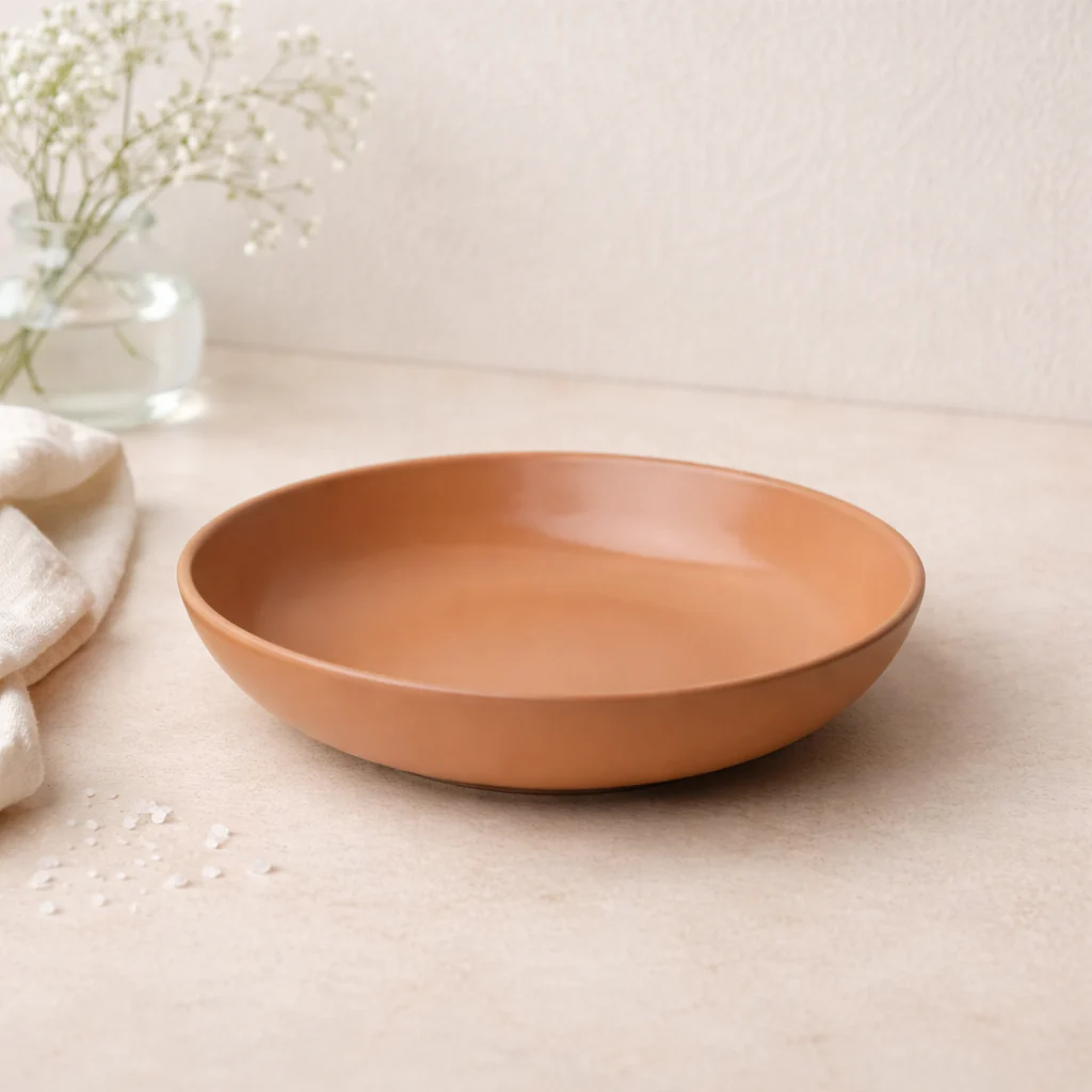 Matte Ceramic Deep Plate (9 inch)