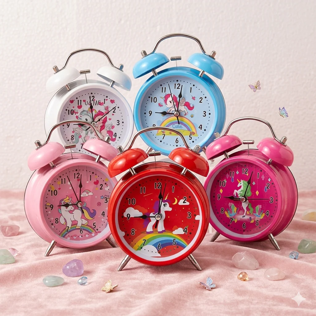 Unicorn Twin-Ear Alarm Clock