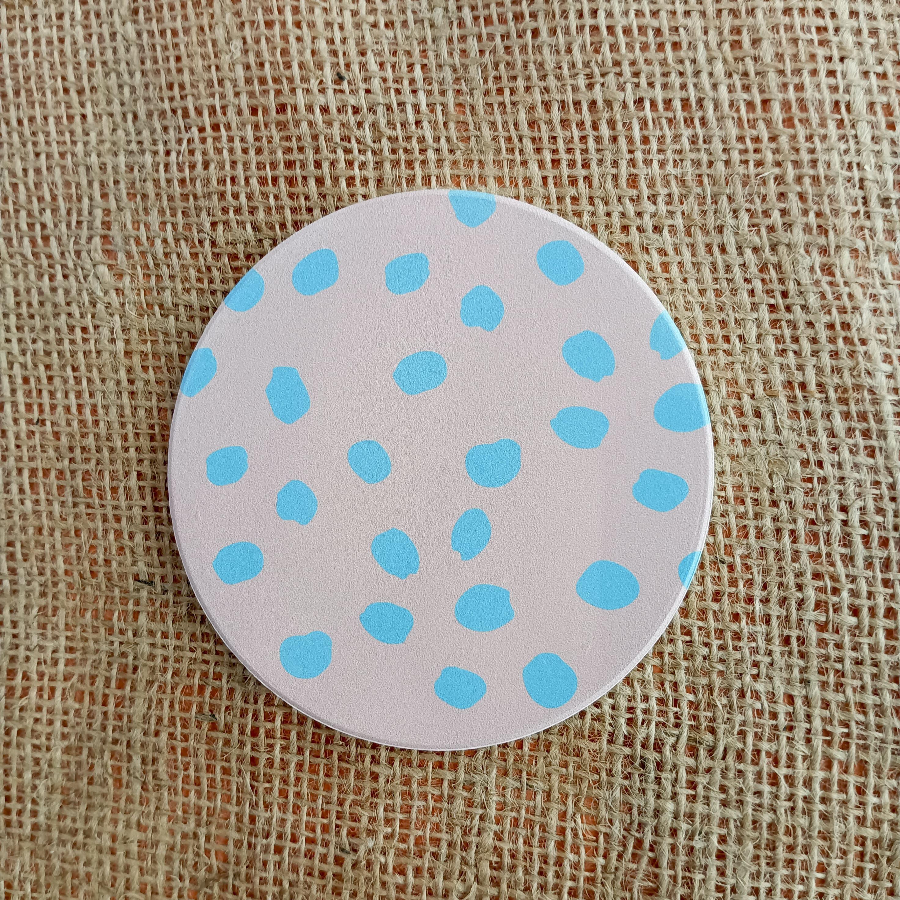 Porcelain Coasters with Soft Print Patterns (Set of 4) - Image 4