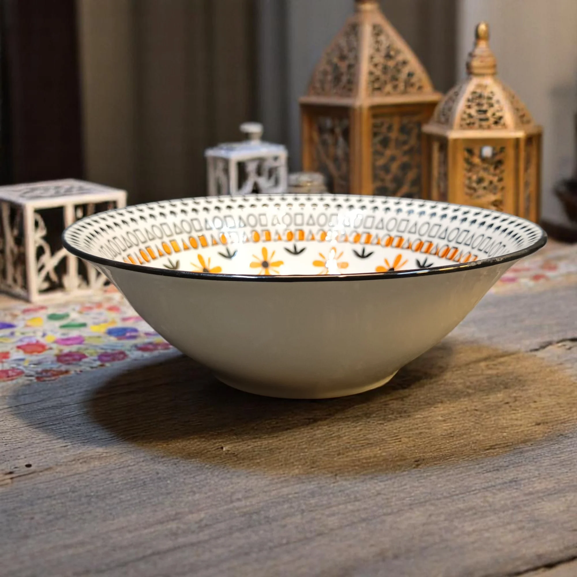 Intricate Floral Bowl (5.5 inches) - Image 2