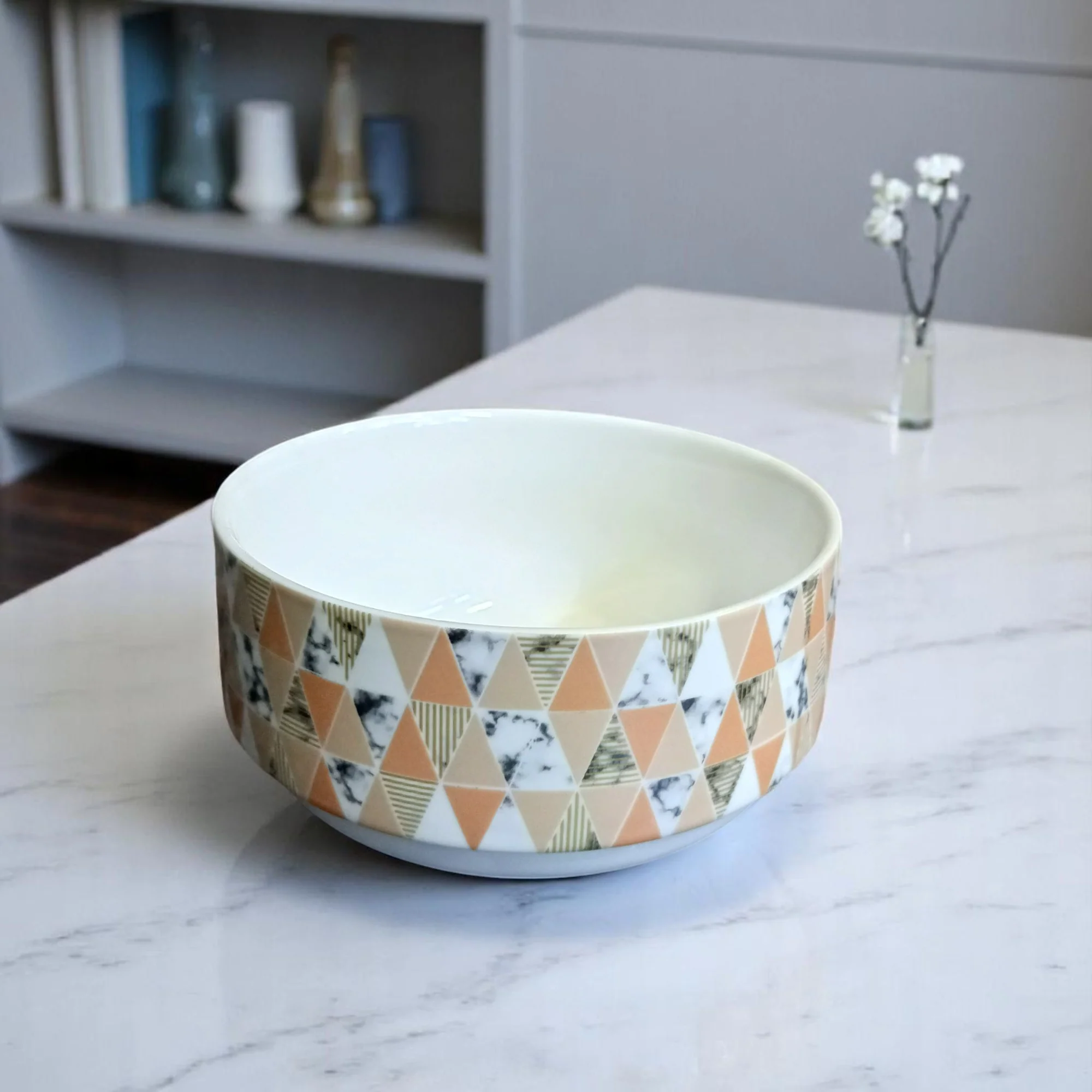 Dusky Geometry Bowl (7 inches) - Image 10