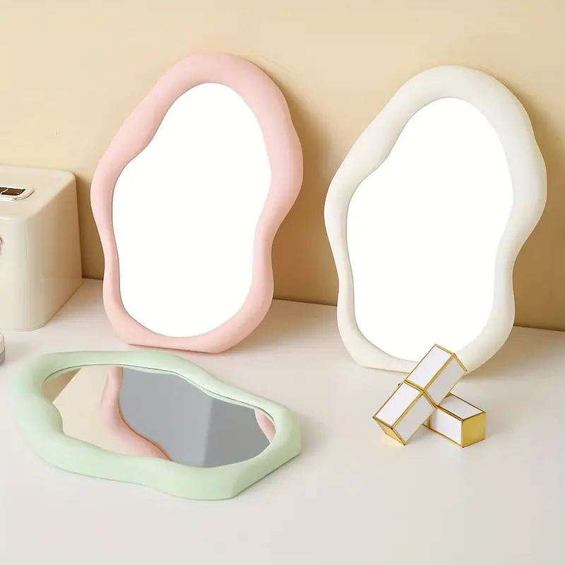 Pastel Wavy Frame Mirror