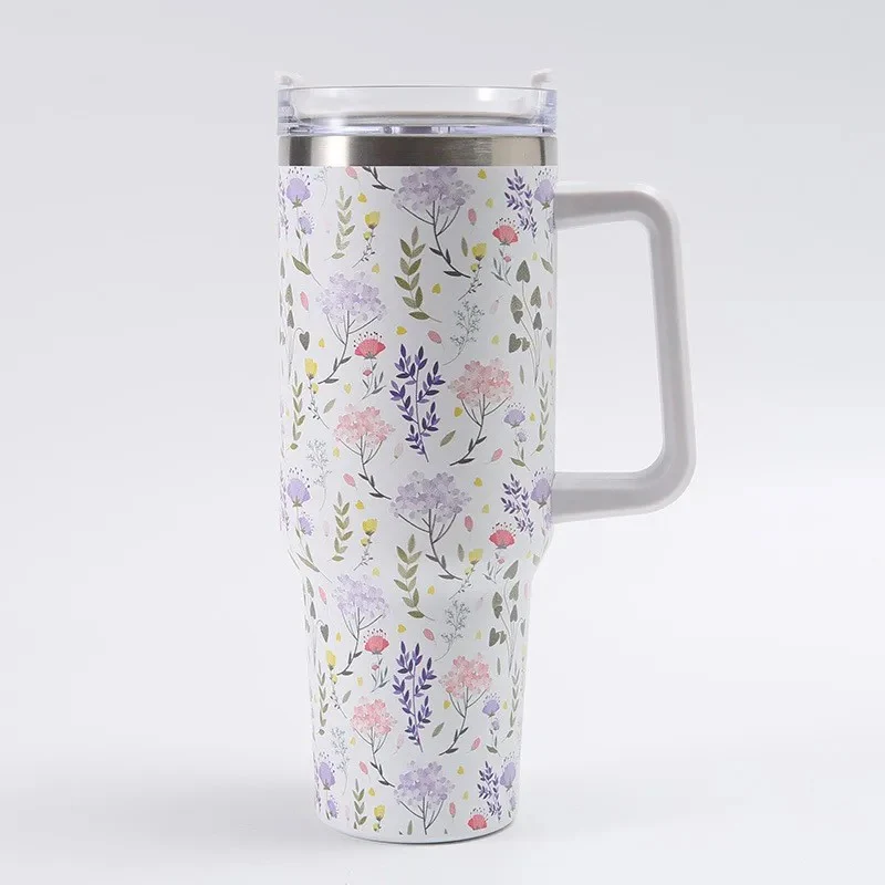 Floral Stainless Steel Tumbler (1200ml)