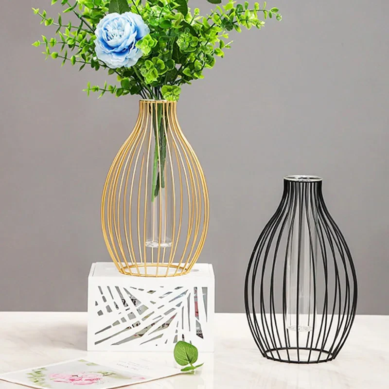 Modern Metal Cage Vase