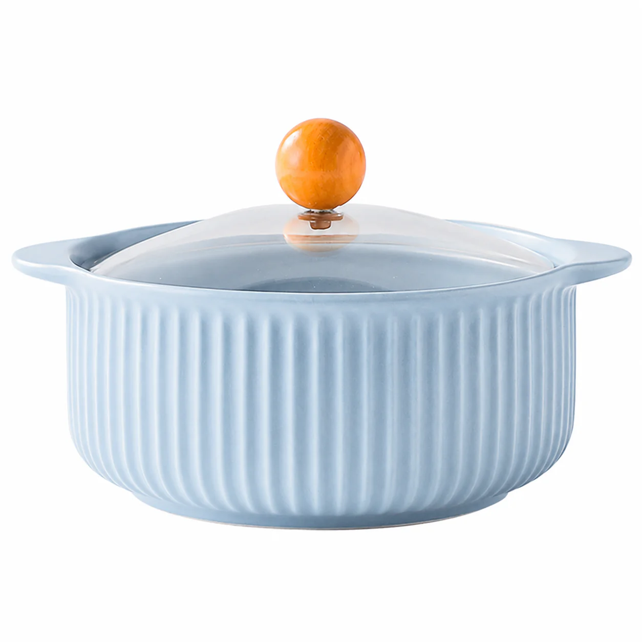 Ceramic Casserole Dish with Glass Lid (800ml) - Image 11