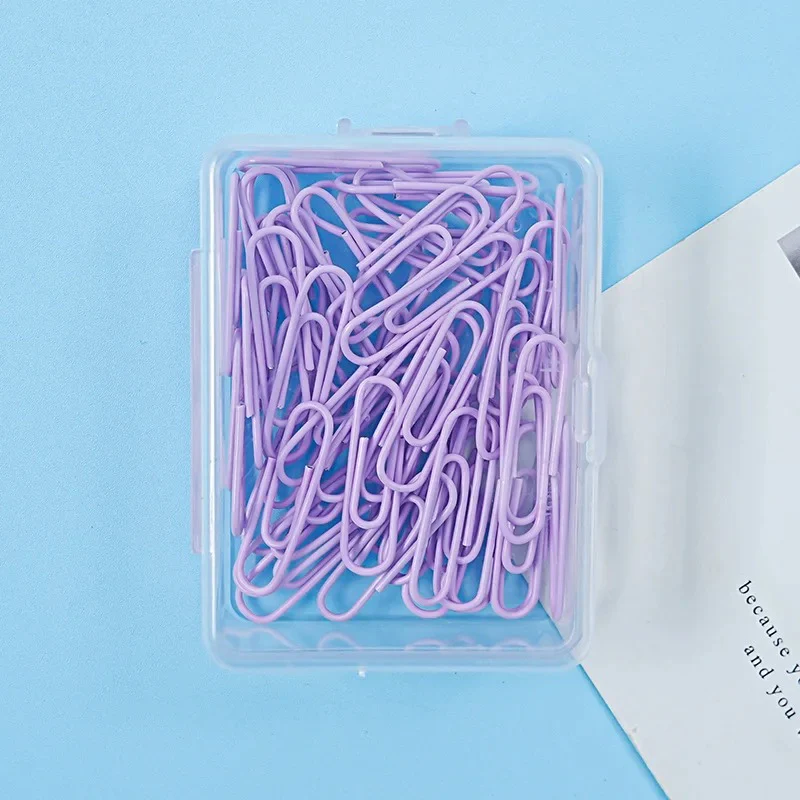 50-Piece Solid Pastel Clips Set - Image 7