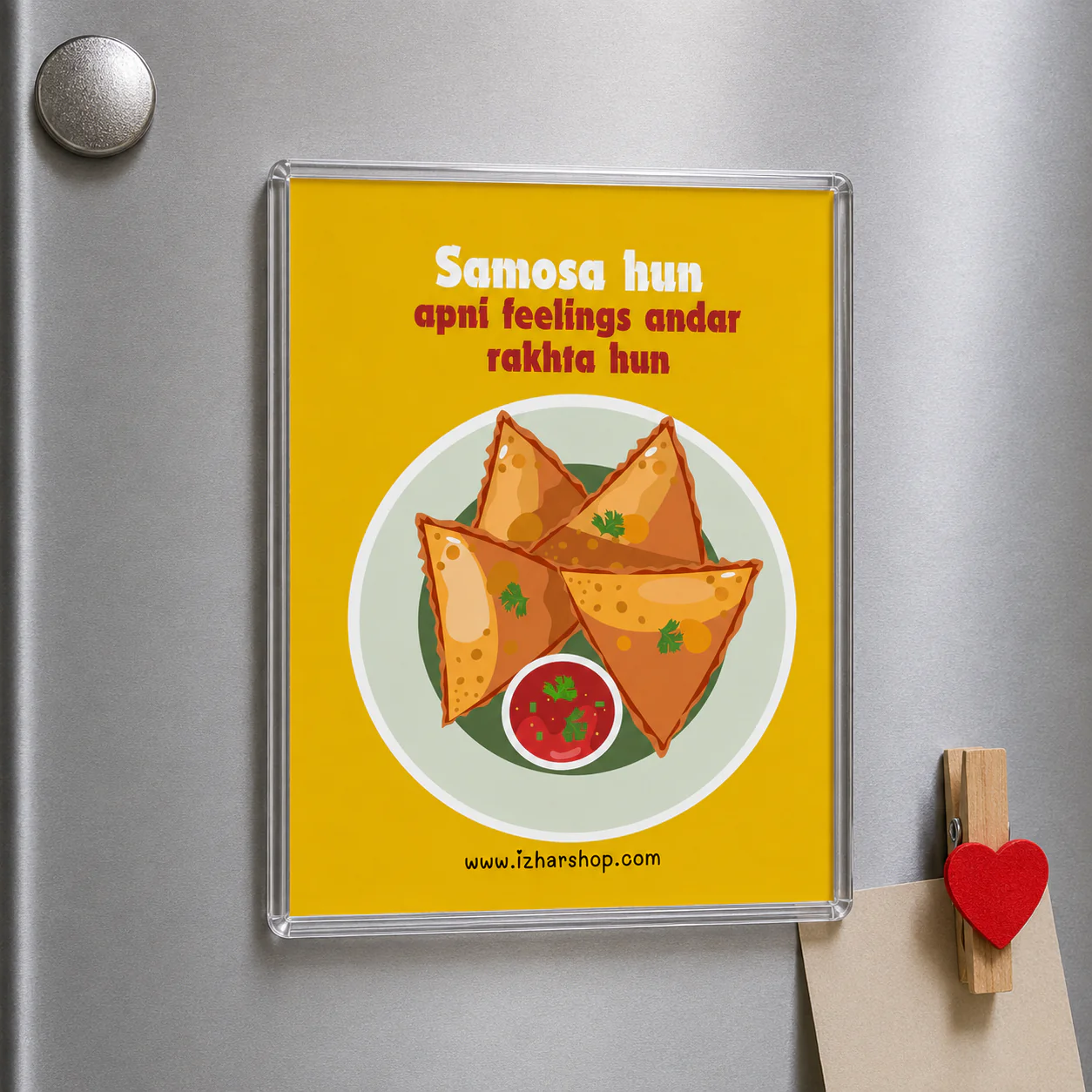 Acrylic Magnet- Samosa