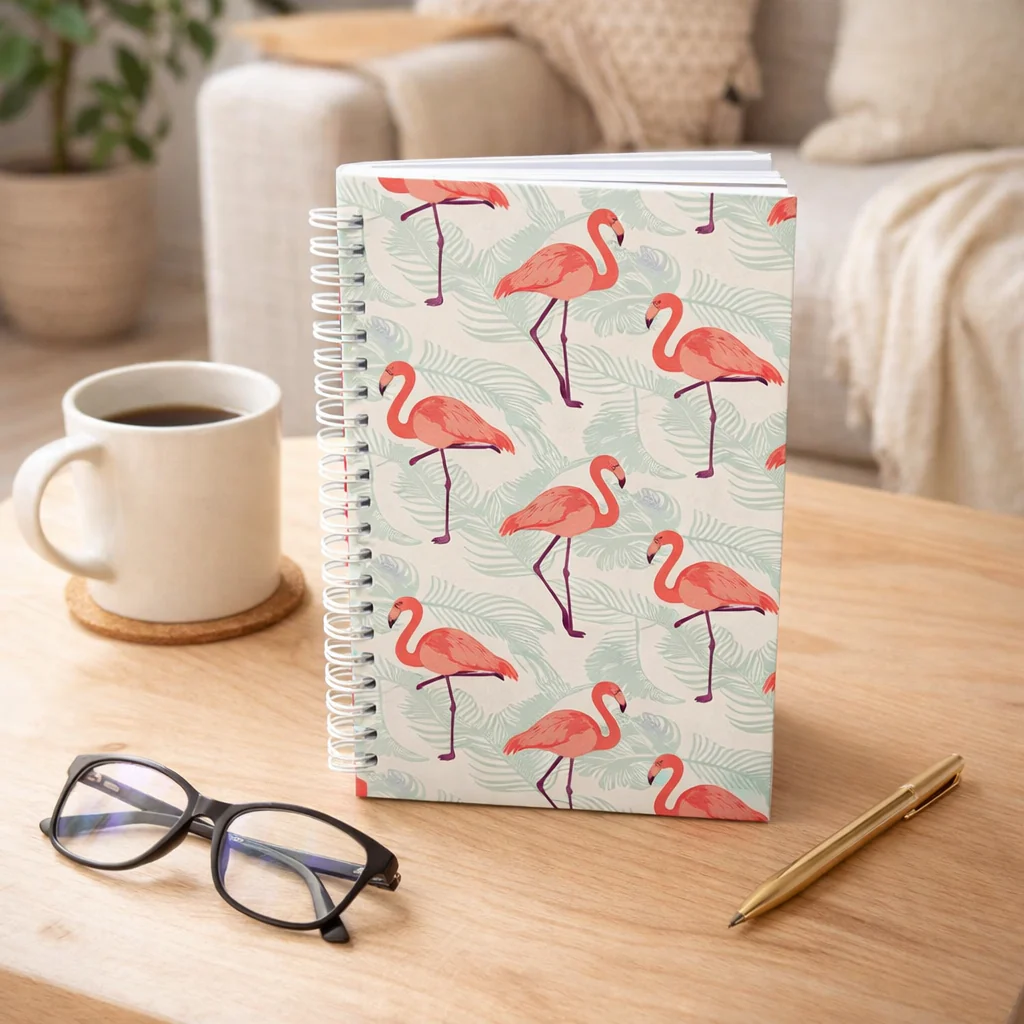 Flamingo Dotted Notebook (A5)